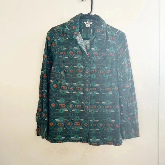 Duluth trading co Aztec printed flannel XS - Picture 1 of 4